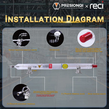 RECI W6 CO2 Laser Tube