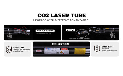 CDWG 1600S7 Mechanical Parts CO2 Laser Tube For Laser Engraving Cutting Machine