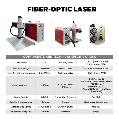 50w Auto High Speed Fiber Laser Marking Machine Fiber Laser Engraver Laser Marker On Metal