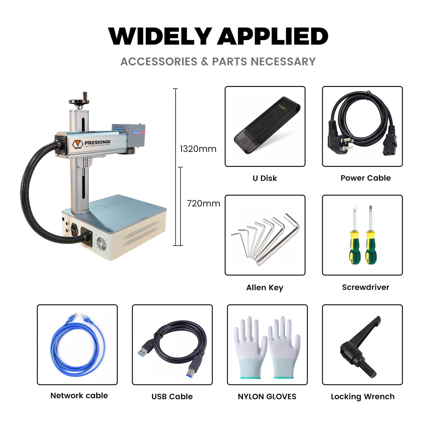 50w Auto High Speed Fiber Laser Marking Machine Fiber Laser Engraver Laser Marker On Metal